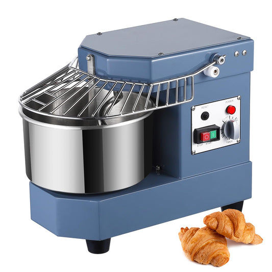 Commercial Dough Mixer, Garvee 8 QT Food Mixer 450W Dual Rotating Dough Kneading Machine with Stainless Steel Bowl, Stand Mixer with Safety Shield, 110V for Restaurant, Bakeries, Pizzeria