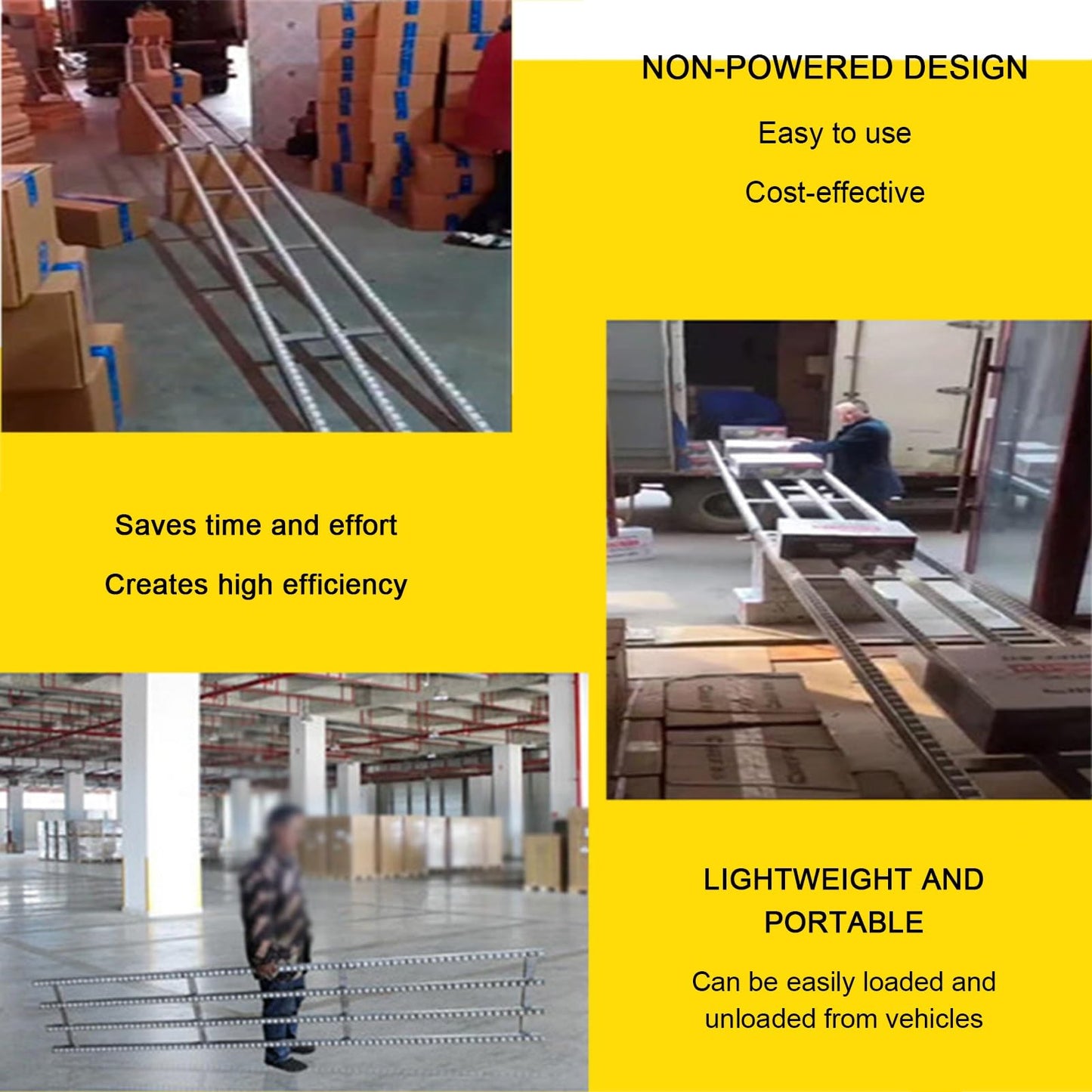 ZXHKZDX Splicable Light-Duty Conveyor Unpowered, Stainless Steel Conveyor Roller Stands, Splicable Adjustable Skate Wheel Flow Rail for Warehouses Factories(60X100CM)