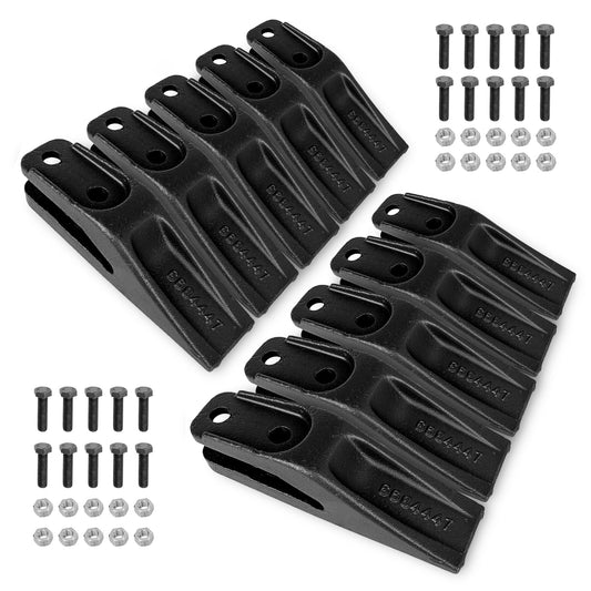 6684447 Bucket Teeth for Type B obcat Excavators & Backhoe Skid Steer Loaders, 5/8'' Lip, Bolt-On Unitooth, Mini Excavator Attachment, 10-Pack