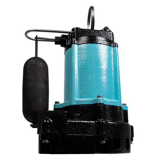 Little Giant 10ECH-CIA-SFS 115-Volt, 1/2 HP, 3600 GPH Automatic Submersible Cast Iron High Head Effluent Pump with Integral Snap-Action Float Switch and 20-Ft. Cord, Blue, 511623