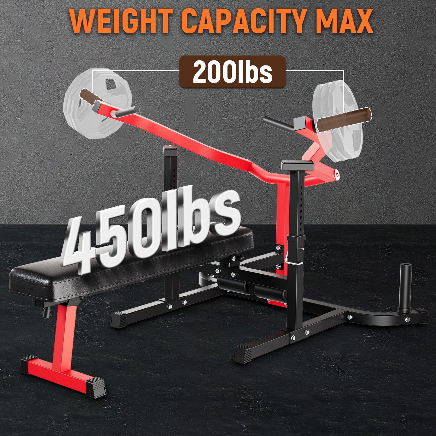 GAOMON Adjustable Bench Press Machine - 1250LBS Capacity Chest Press with Independent Converging Arms for Chest, Shoulder, AB Workouts ,Home Gym Equipment
