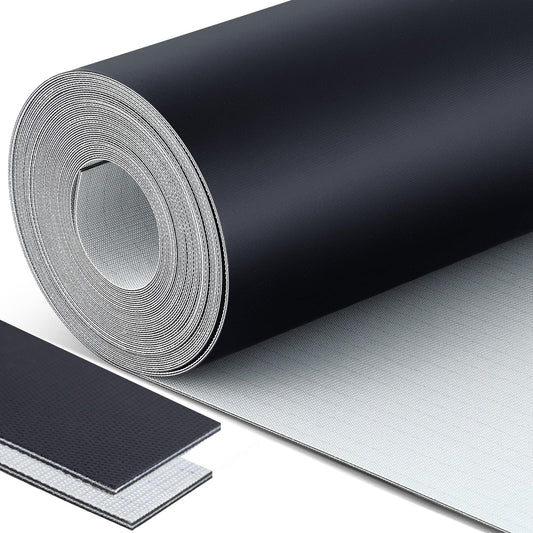 Lounsweer 12 Inch Wide 25 Foot Length Black Conveyor Belt Material PVC 120 Cover One Side Conveyor Belt Extra Long Fiber Fabric Bottom Layer Industrial Drive Polyester Repair Conveying Belts