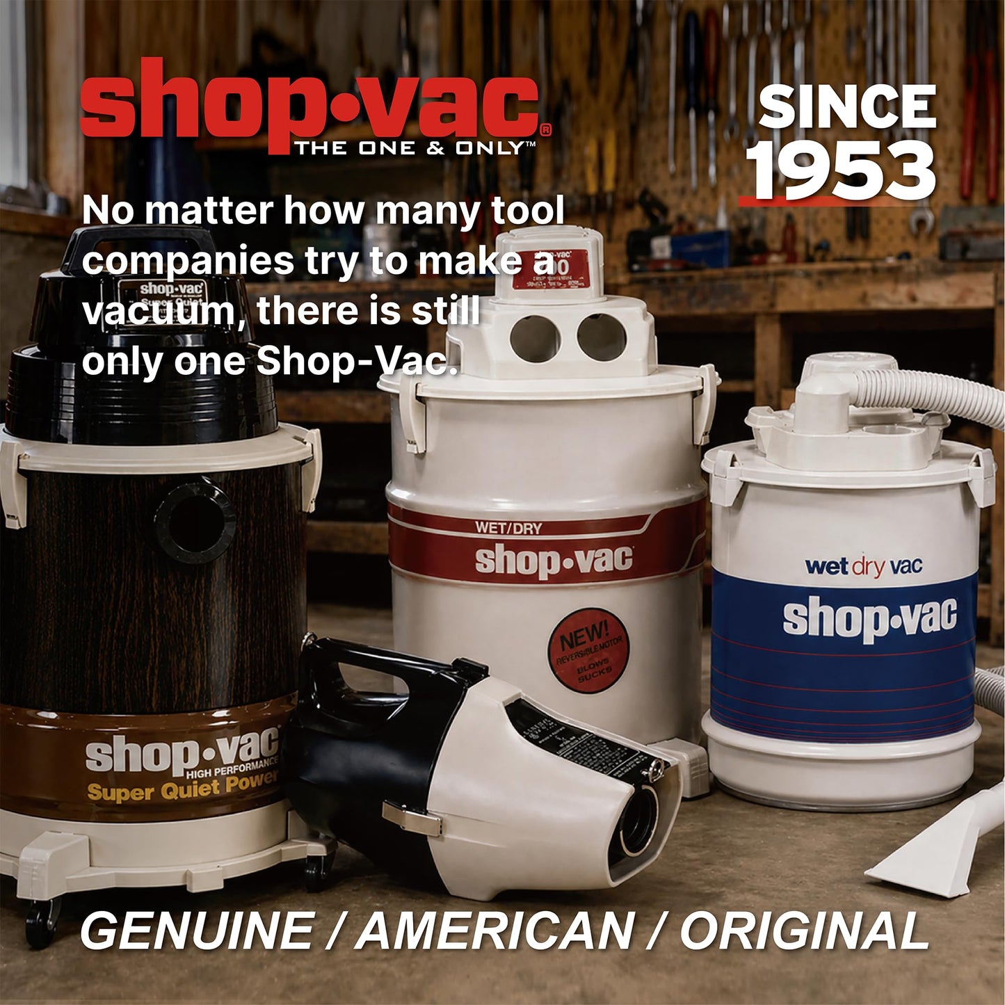 Shop-Vac 6 Gallon 4.0 Peak HP Wet/Dry Vacuum, Wall Mountable Compact Shop Vacuum with Up to 20 ft Extra Long Hose & Accessories - Ideal for Jobsite, Garages, Car & Workshops