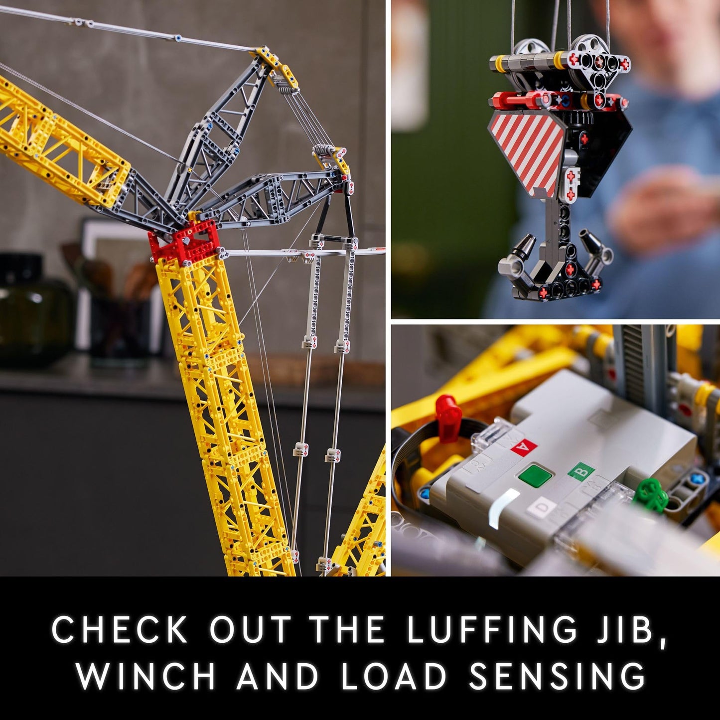 LEGO Technic Liebherr Crawler Crane LR 13000 Model Kit - Bedroom or Office Decor for Adults, Ages 18+ - Building Blocks for Adults to Display - Gift Ideas - 42146