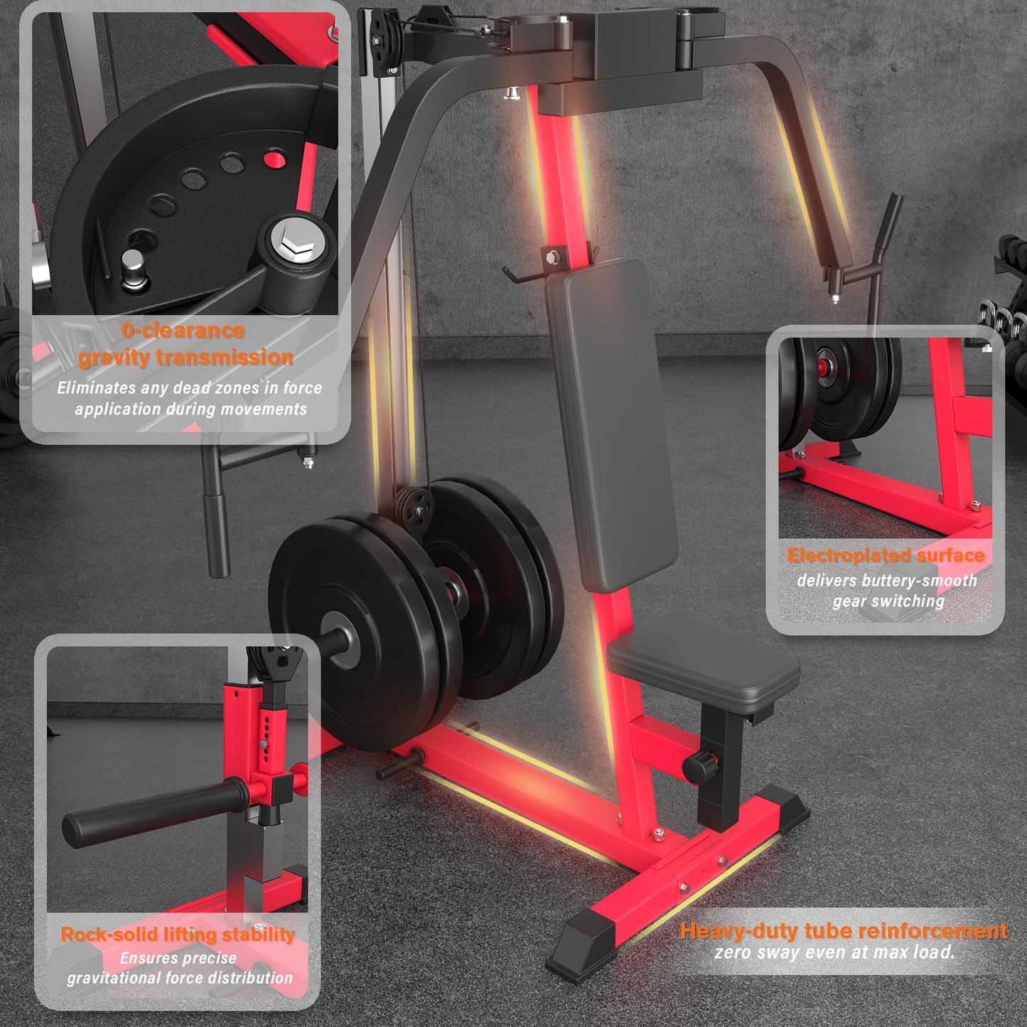 Chest Fly Machine, PEC Deck Fly and Reverse Delt Machine, 450lbs Adjustable Upper Body Workout Equipment for Home Gym, Chest and Shoulder Press for Pectoral and Rear Deltoid Weight Machines for Home
