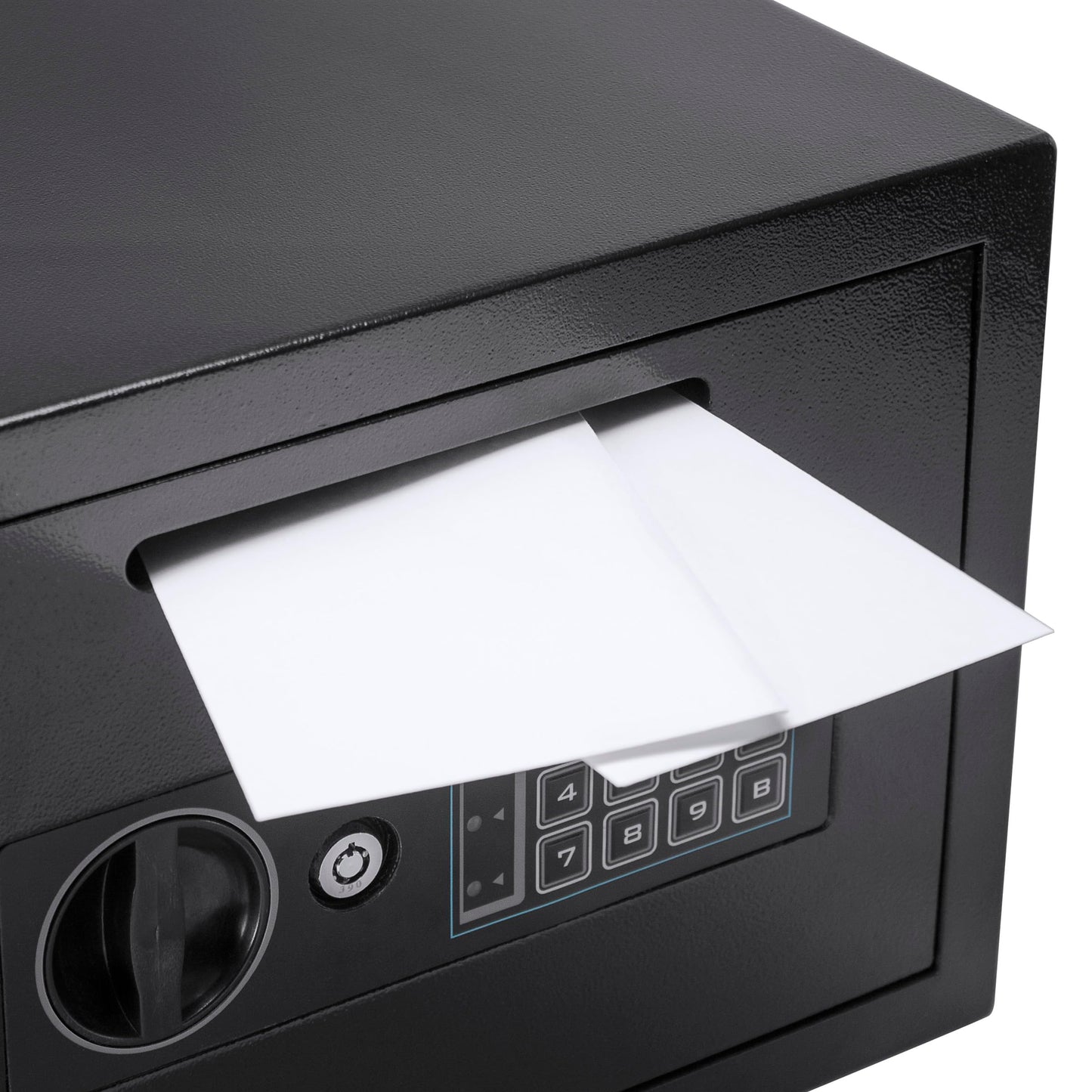 Barska Digital Depository Safe – 0.57 Cu. Ft Front-Load Drop Box for Cash, Money & Mail, Multi-User PIN Code Lock, Steel Construction, Anti-Pry Hinges, Backup Keys, Ideal for Business or Office