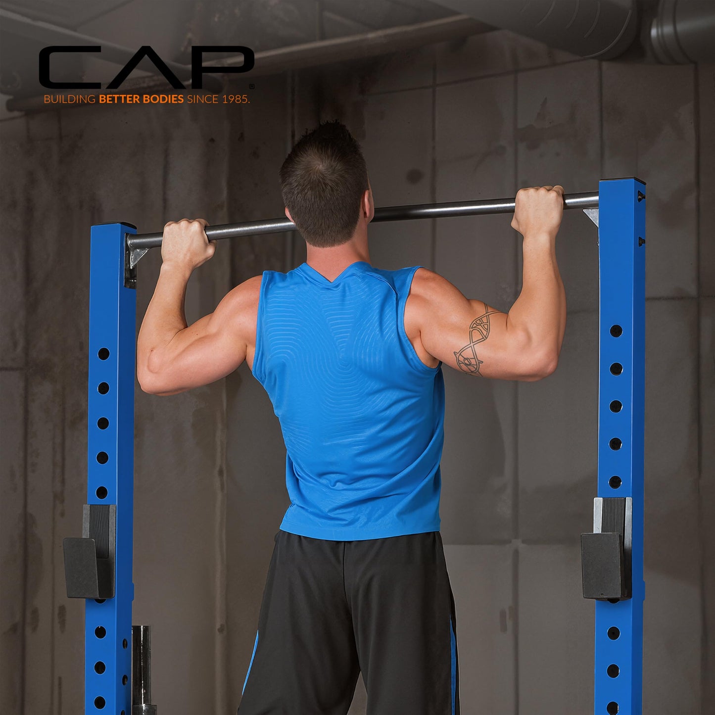 CAP Barbell FM-8000F Deluxe Power Rack, Orange