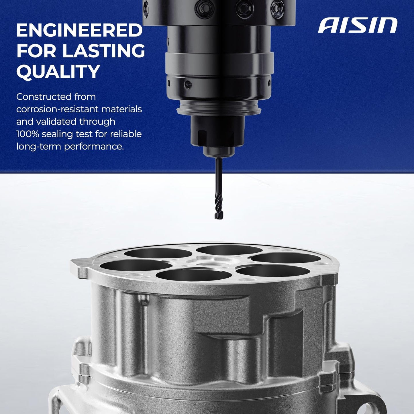 AISIN AFTERMARKET ACCT-00794 Air Conditioner AC Compressor - Compatible with Toyota Yaris 2012-2018, Yaris R 2016-2018 - with 4-Pulley Groove, with Clutch
