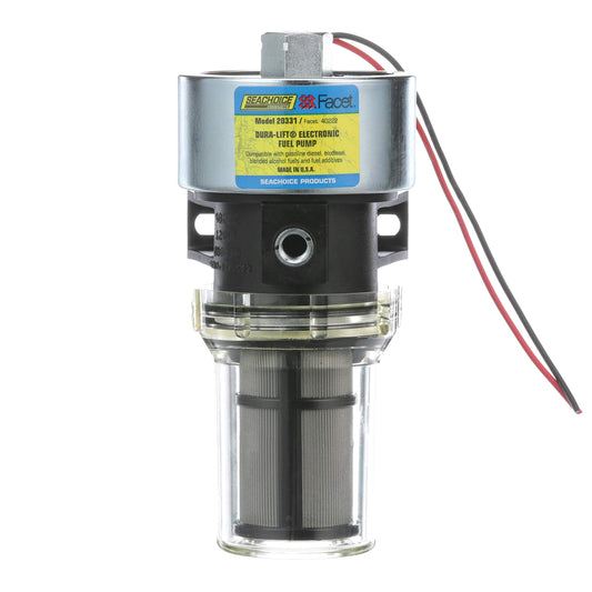 SEACHOICE Dura-Lift Electronic Fuel Pump, Solid State Construction, 120 in. Lift, 11.5-9 PSI, 33 GPH