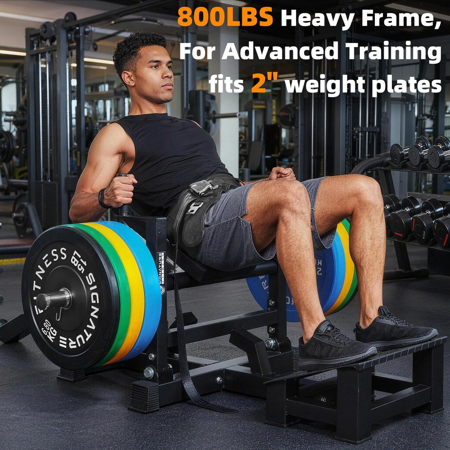 Signature Fitness Glute Bridge Plate-Loaded Hip Thrust Machine for Butt Shaping and Building Glute Muscles,1nd Generation