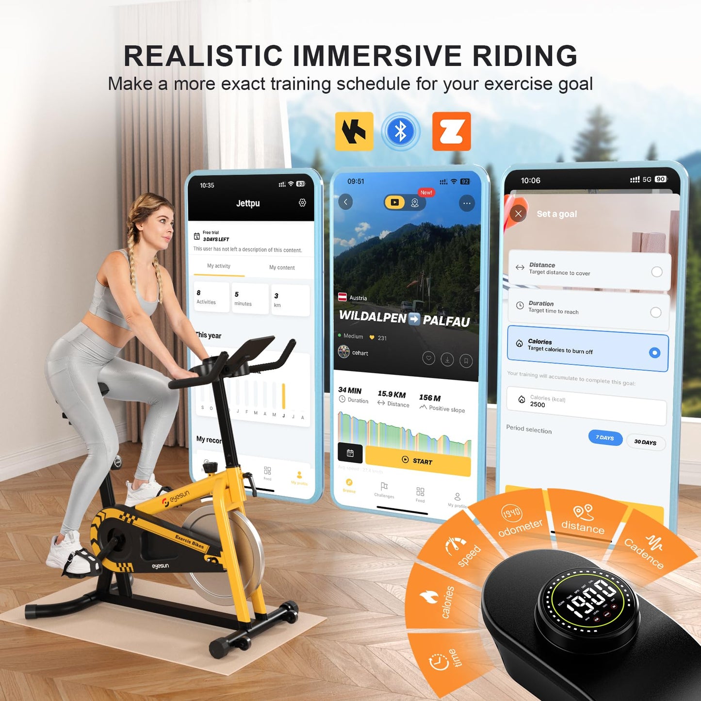 Exercise Bikes for Home,Indoor Cycling Bike with Adjustable Friction,Brake Pad Resistance Silent Belt Drive,330lbs Weight Capacity &Upgraded Version Seat for Home Cardio&Weight Loss(Classical Exercise Bikes Plus)
