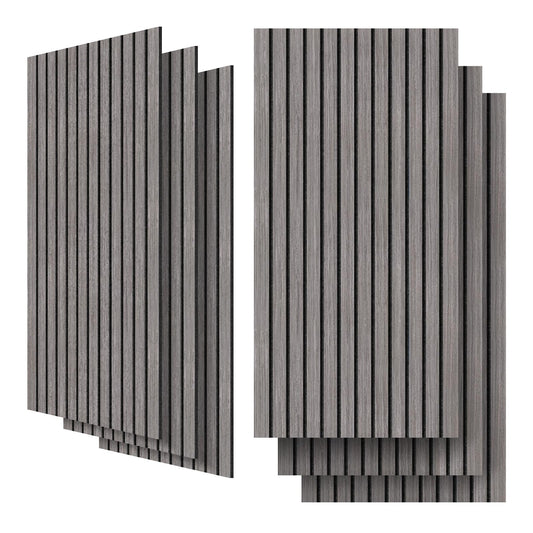 UMIACOUSTICS 6 Packs Acoustic Panel,47.2 x 23.6 Inches Decorative Sound Proof Panel for Office,Home Theater,Studio,Grey