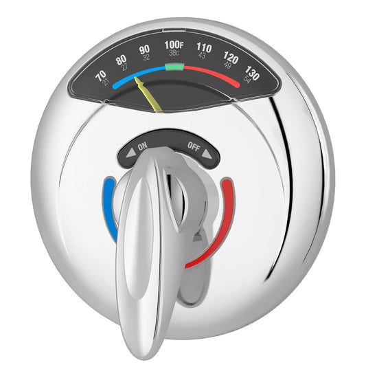 Symmons 4-500VT-TRM Visu-Temp Shower Valve Trim in Polished Chrome (Valve Not Included)