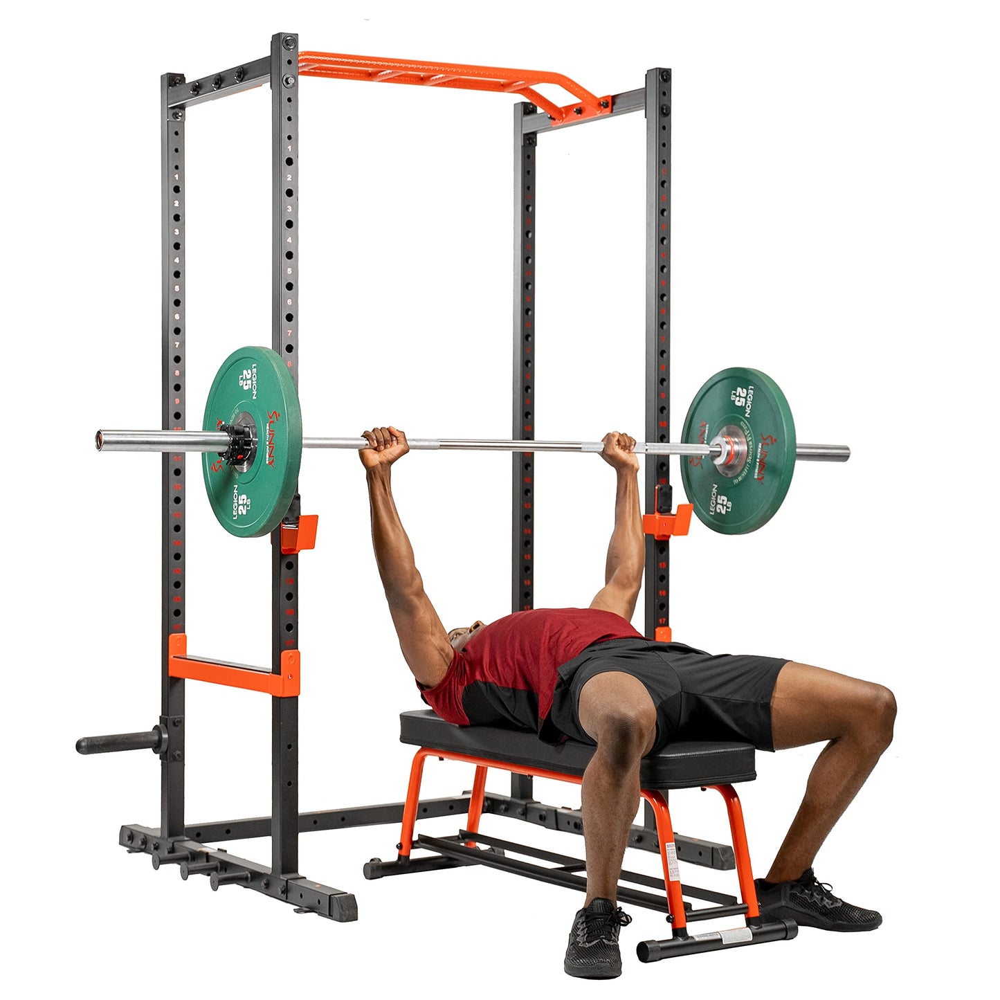Sunny Health & Fitness Power Zone Strength Rack Power Cage - SF-XF9925, black