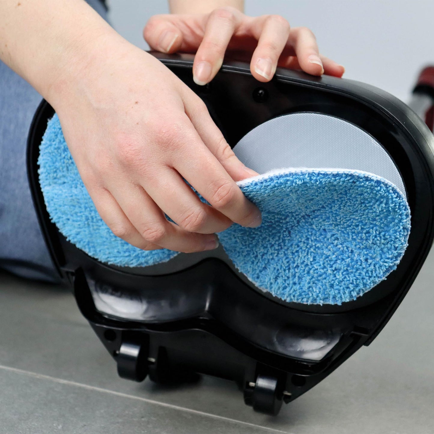 Ewbank EP170 Complete Cleaner, Washer, Scrubber, Scourer, and Polisher, Interchangeable Brushes and Pads Multi-Use Floor Machine, 2200 rpm, Lightweight, Red, 8 Pound