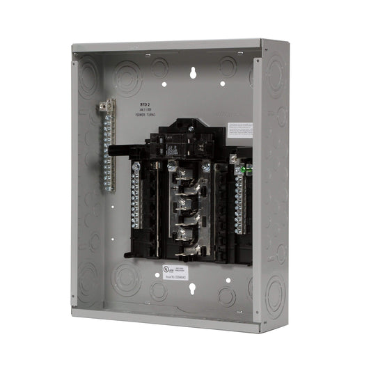 SN Series 100 Amp 12-Space 24-Circuit Main Breaker Plug-On Neutral Indoor Load Center