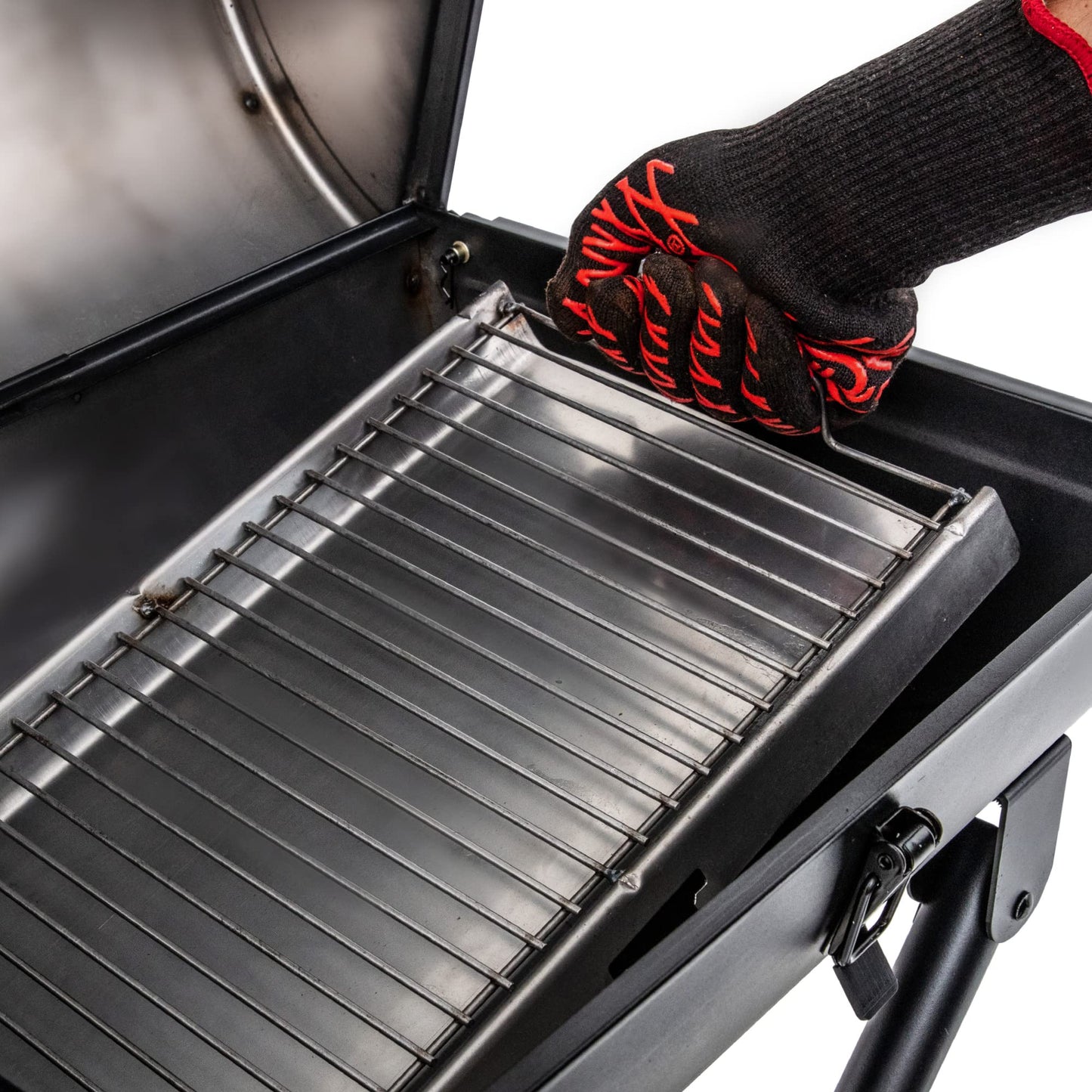Char-Griller E1816 King-Griller Gambler Portable Charcoal Grill in Black