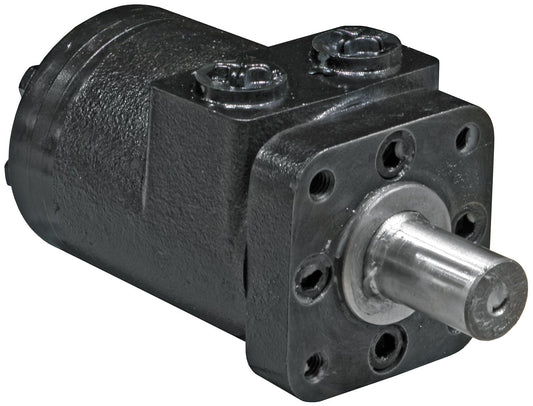 Buyers Products CM004P Hydraulic Motor, 4 Bolt Mount Type, 0.25 Inch Shaft Keyway, 1 Inch Round Shaft, 1/2 Inch NPT, 3.1 CIR Displacement