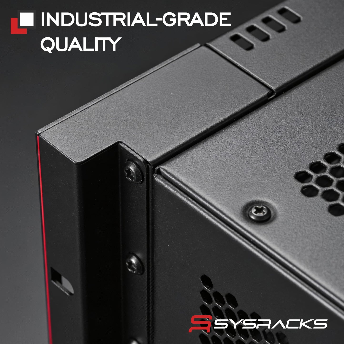 Sysracks 6U Wall Mount Server Rack Cabinet, 19” Network Enclosure, 24” Deep, Locking Glass Door, Custom-Ready IT Rack