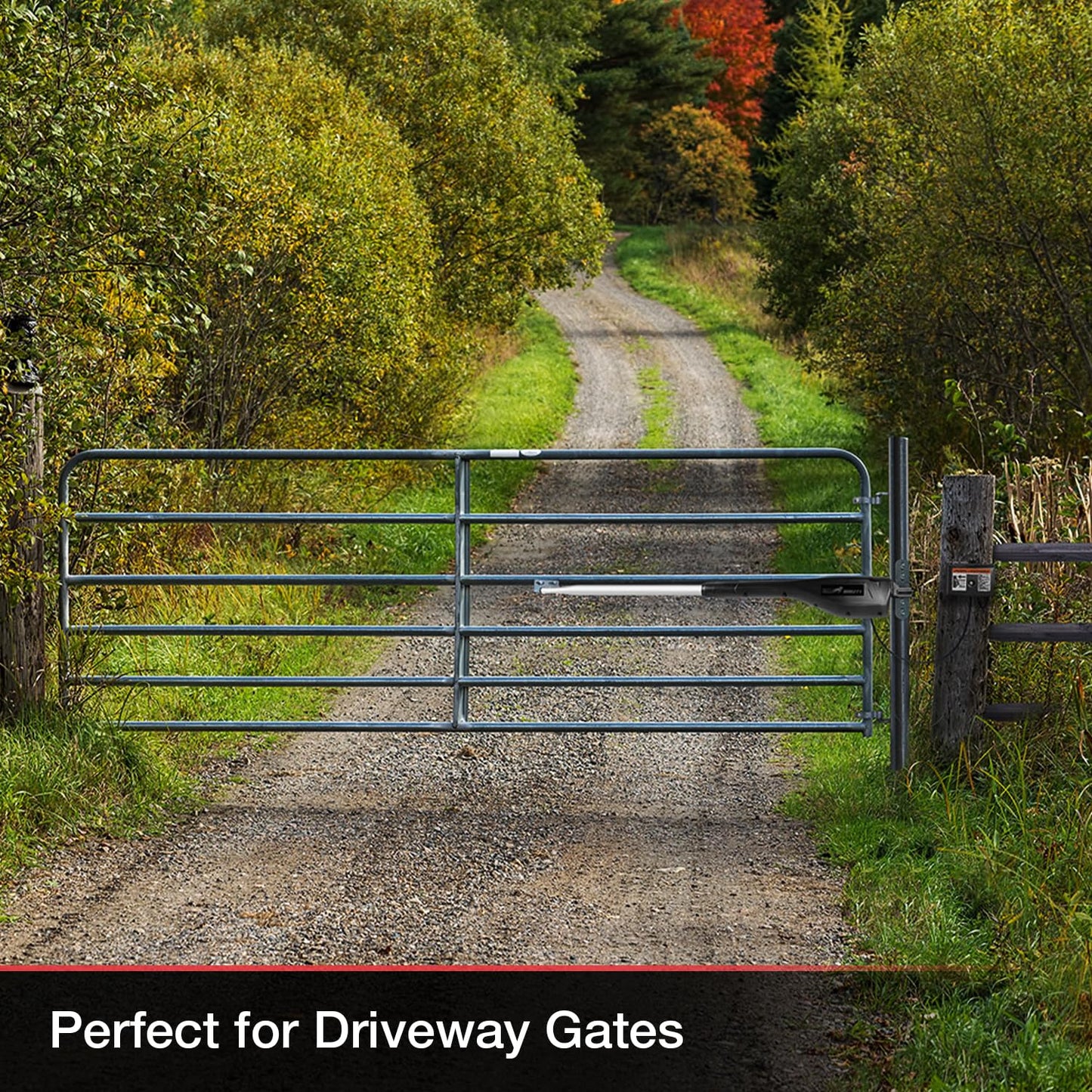 Mighty Mule MM271 Automatic Gate Opener, Solar Ready, Comes with Gate Opener Remote and More-Up to 12ft Long or 300lb, Black, 1 Gate Opener Kit
