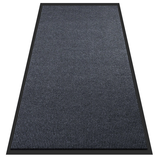 8'x4' Front Door Mat, Extra Large Indoor Outdoor Doormat, Heavy Duty Commercial Floor Mat, Non Slip Rubber Backing Welcome Mats for Entryway, High Traffic Area, Waterproof, Low-Profile, Easy to Clean